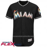 Camiseta Beisbol Hombre Miami Marlins Blank Negro Flex Base Autentico Collection
