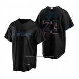 Camiseta Beisbol Hombre Miami Marlins Max Meyer Replica 2020 Negro