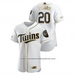 Camiseta Beisbol Hombre Minnesota Twins Eddie Rosario Golden Edition Autentico Blanco