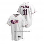 Camiseta Beisbol Hombre Minnesota Twins Jorge Polanco Replica Primera Blanco