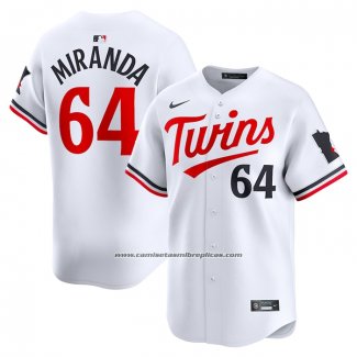 Camiseta Beisbol Hombre Minnesota Twins Jose Miranda Primera Limited Blanco