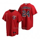 Camiseta Beisbol Hombre Minnesota Twins Trevor Larnach Replica Alterno Rojo