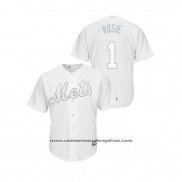 Camiseta Beisbol Hombre New York Mets Amed Rosario 2019 Players Weekend Replica Blanco