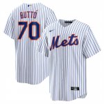 Camiseta Beisbol Hombre New York Mets Jose Butto Primera Replica Blanco