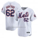 Camiseta Beisbol Hombre New York Mets Jose Quintana Primera Limited Blanco