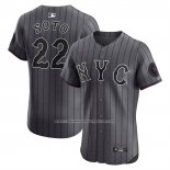 Camiseta Beisbol Hombre New York Mets Juan Soto City Connect Elite Gris