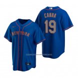 Camiseta Beisbol Hombre New York Mets Mark Canha Replica Alterno Azul