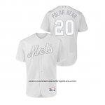 Camiseta Beisbol Hombre New York Mets Pete Alonso 2019 Players Weekend Autentico Blanco