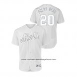 Camiseta Beisbol Hombre New York Mets Pete Alonso 2019 Players Weekend Autentico Blanco