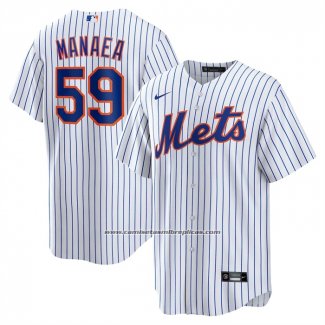 Camiseta Beisbol Hombre New York Mets Sean Manaea Primera Replica Blanco