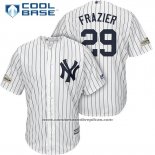 Camiseta Beisbol Hombre New York Yankees 2017 Postemporada Todd Frazier Blanco Cool Base