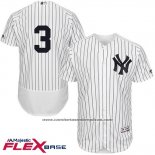 Camiseta Beisbol Hombre New York Yankees Babe Ruth Autentico Collection Flex Base Blanco