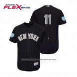 Camiseta Beisbol Hombre New York Yankees Brett Gardner Flex Base Entrenamiento de Primavera Alterno 2019 Azul