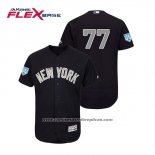 Camiseta Beisbol Hombre New York Yankees Clint Frazier Flex Base Entrenamiento de Primavera Alterno 2019 Azul