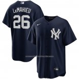 Camiseta Beisbol Hombre New York Yankees DJ LeMahieu Alterno Replica Azul