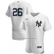 Camiseta Beisbol Hombre New York Yankees DJ LeMahieu Primera Autentico Blanco