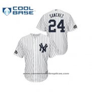 Camiseta Beisbol Hombre New York Yankees Gary Sanchez 2019 Cool Base Blanco