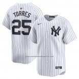 Camiseta Beisbol Hombre New York Yankees Gleyber Torres Primera Limited Blanco