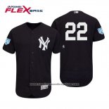 Camiseta Beisbol Hombre New York Yankees Jacoby Ellsbury Flex Base Entrenamiento de Primavera 2019 Azul