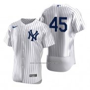 Camiseta Beisbol Hombre New York Yankees Jonathan Davis Autentico Primera Blanco