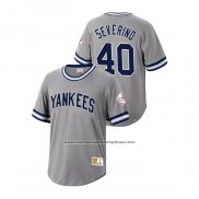 Camiseta Beisbol Hombre New York Yankees Luis Severino Cooperstown Collection Gris