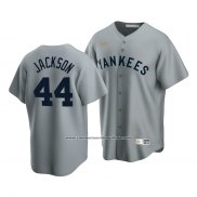 Camiseta Beisbol Hombre New York Yankees Reggie Jackson Cooperstown Collection Road Gris