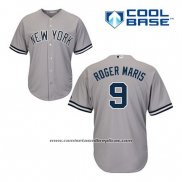 Camiseta Beisbol Hombre New York Yankees Roger Maris 9 Gris Cool Base