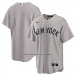 Camiseta Beisbol Hombre New York Yankees Segunda Replica Gris