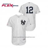 Camiseta Beisbol Hombre New York Yankees Troy Tulowitzki 150th Aniversario Patch Flex Base Blanco