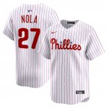 Camiseta Beisbol Hombre Philadelphia Phillies Aaron Nola Primera Limited Blanco