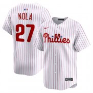 Camiseta Beisbol Hombre Philadelphia Phillies Aaron Nola Primera Limited Blanco