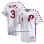 Camiseta Beisbol Hombre Philadelphia Phillies Bryce Harper Cooperstown Collection Limited Blanco