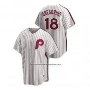 Camiseta Beisbol Hombre Philadelphia Phillies Didi Gregorius Cooperstown Collection Primera Blanco