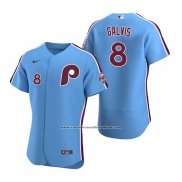 Camiseta Beisbol Hombre Philadelphia Phillies Freddy Galvis Autentico Alterno Azul