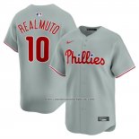 Camiseta Beisbol Hombre Philadelphia Phillies JT Realmuto Segunda Limited Gris