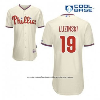 Camiseta Beisbol Hombre Philadelphia Phillies John Kruk 19 Crema Alterno Cool Base