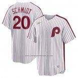Camiseta Beisbol Hombre Philadelphia Phillies Mike Schmidt Primera Cooperstown Collection Blanco