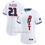 Camiseta Beisbol Hombre Pittsburgh Pirates Personalizada 2021 All Star Autentico Blanco