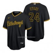 Camiseta Beisbol Hombre Pittsburgh Pirates Phillip Evans Replica Negro