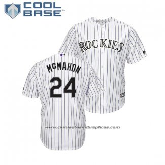 Camiseta Beisbol Hombre Rockies Ryan Mcmahon Cool Base Primera Blanco