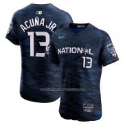 Camiseta Beisbol Hombre Ronald Acuna Jr. All Star 2023 Vapor Premier Elite Azul