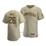 Camiseta Beisbol Hombre San Diego Padres Austin Nola Autentico Alterno Marron