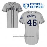 Camiseta Beisbol Hombre San Diego Padres Craig Kimbrel 46 Gris Cool Base