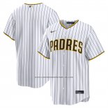 Camiseta Beisbol Hombre San Diego Padres Primera Replica Blanco1