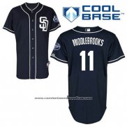 Camiseta Beisbol Hombre San Diego Padres Will Middlebrooks 11 Azul Alterno Cool Base
