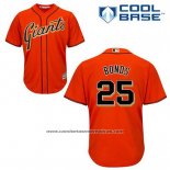 Camiseta Beisbol Hombre San Francisco Giants Barry Bonds 25 Naranja Alterno Cool Base