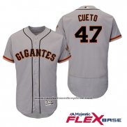 Camiseta Beisbol Hombre San Francisco Giants Johnny Cueto Gris Hispanic Heritage Flex Base