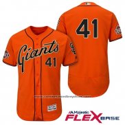 Camiseta Beisbol Hombre San Francisco Giants Mark Melancon Naranja Alterno Flex Base