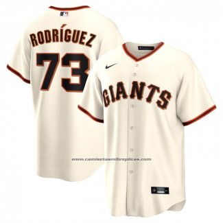 Camiseta Beisbol Hombre San Francisco Giants Randy Rodriguez Primera Replica Crema
