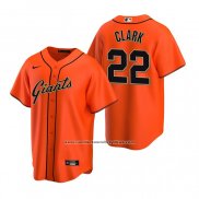 Camiseta Beisbol Hombre San Francisco Giants Will Clark Replica Alterno Naranja